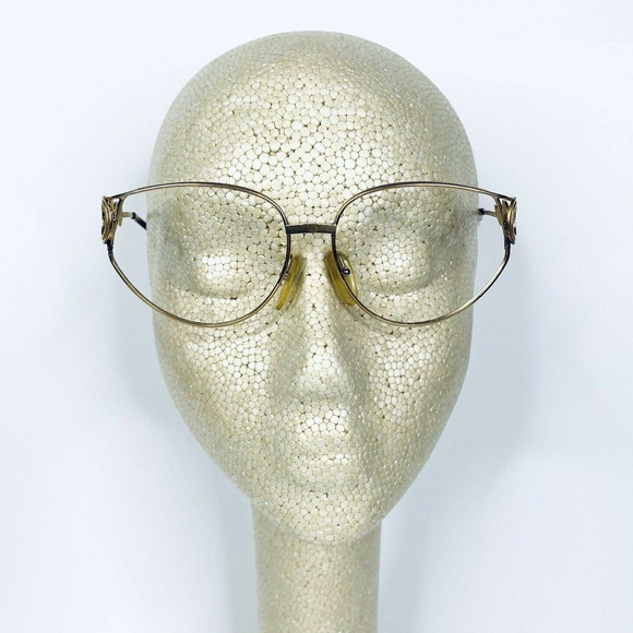 VT Christian Dior Gold Oval Glasses - Picture 9 of 10